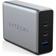 Ładowarka sieciowa Satechi 100W USB-C PD Compact GaN Charger ST-TC100GM-EU - 2x USB-C, 1x USB-A, Szara