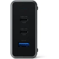 Ładowarka sieciowa Satechi 100W USB-C PD Compact GaN Charger ST-TC100GM-EU - 2x USB-C, 1x USB-A, Szara