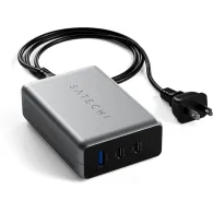 Ładowarka sieciowa Satechi 100W USB-C PD Compact GaN Charger ST-TC100GM-EU - 2x USB-C, 1x USB-A, Szara