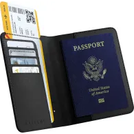 Etui na dokumenty z lokalizatorem Satechi Vegan-Leather FindAll Passport Cover ST-VPCK - kompatybilne z FindAll, Czarne