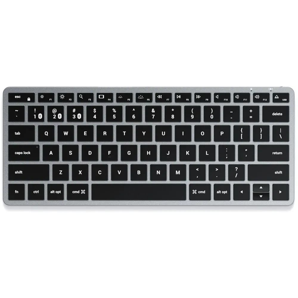 Klawiatura bezprzewodowa Satechi Slim X1 Bluetooth Backlit Keyboard ST-BTSX1M - Szara