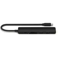 Replikator portów Satechi 6-in-1 USB-C Slim Multiport Adapter ST-P6SK - USB-C, 2x USB-A, HDMI, Czytnik microSD|SD, Czarny Replikator portów Satechi 6-in-1 USB-C Slim Multiport Adapter ST-P6SK - USB-C, 2x USB-A, HDMI, Czytnik microSD|SD, Czarny