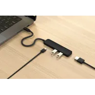 Replikator portów Satechi 4-in-1 USB-C Slim Multiport Adapter 4K ST-P4SK - USB-C, 2x USB-A, HDMI, Czrny