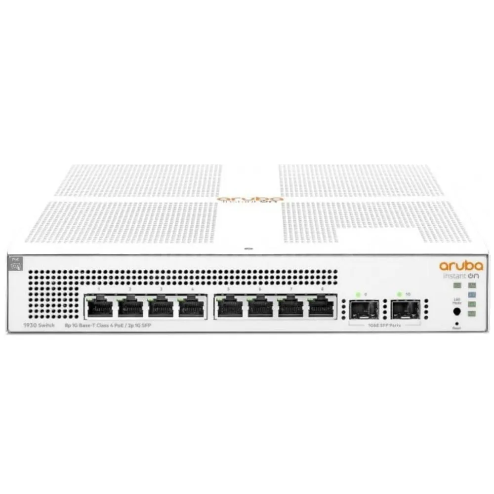 Switch zarządzalny HPE Aruba Instant ON 1930 JL681A, 8x 100|1000Mbps RJ45, 2x 1000Mbps SFP, PoE+ 124W | Sklep ITnes.pl, IT for B
