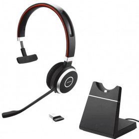 Zestaw słuchawkowy Jabra Evolve 65 SE Link 380a UC Mono Stand 6593-833-499 - zdjęcie poglądowe 3