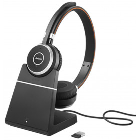 Słuchawki bezprzewodowe nauszne Jabra Evolve 65 SE Link 380a MS Stereo Stand 6599-833-399 - zdjęcie poglądowe 1