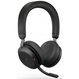 Słuchawki bezprzewodowe nauszne Jabra Evolve 2 75 USB-A MS Stereo 27599-999-999 - Czarne
