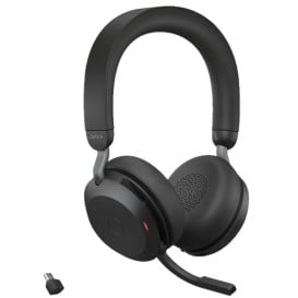 Słuchawki bezprzewodowe nauszne Jabra Evolve2 75 UC Stereo USB-C 27599-989-899 - Czarne