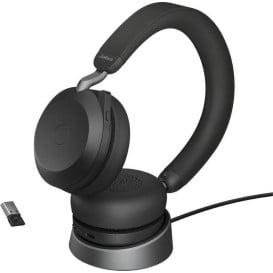 Zestaw słuchawkowy Jabra Evolve2 75 Link380a UC Stereo Stand 27599-989-989 - Czarny