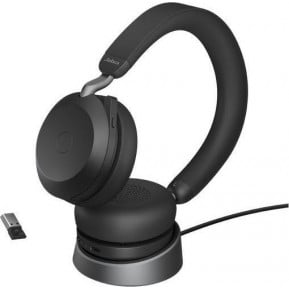 Słuchawki bezprzewodowe nauszne Jabra Słuchawki Evolve2 75 Link380a MS Stereo Stand 27599-999-989 - zdjęcie poglądowe 4