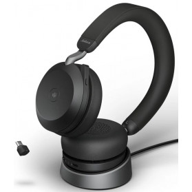 Słuchawki bezprzewodowe nauszne Jabra Evolve 2 75 USB-C MS Stereo Stand 27599-999-889 - zdjęcie poglądowe 6
