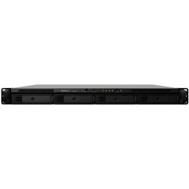 Serwer NAS Synology Rack Plus RS818+ - Rack (1U)/Intel Atom C2538/2 GB RAM/4 wnęki/3 lata Carry-in