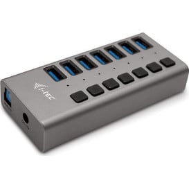 Hub i-tec 7x USB-A 3.0 U3CHARGEHUB7 - 7 portów, Szary