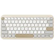Klawiatura bezprzewodowa ASUS Marshmallow KW100 90XB0880-BKB170 - Bluetooth, Mleczna