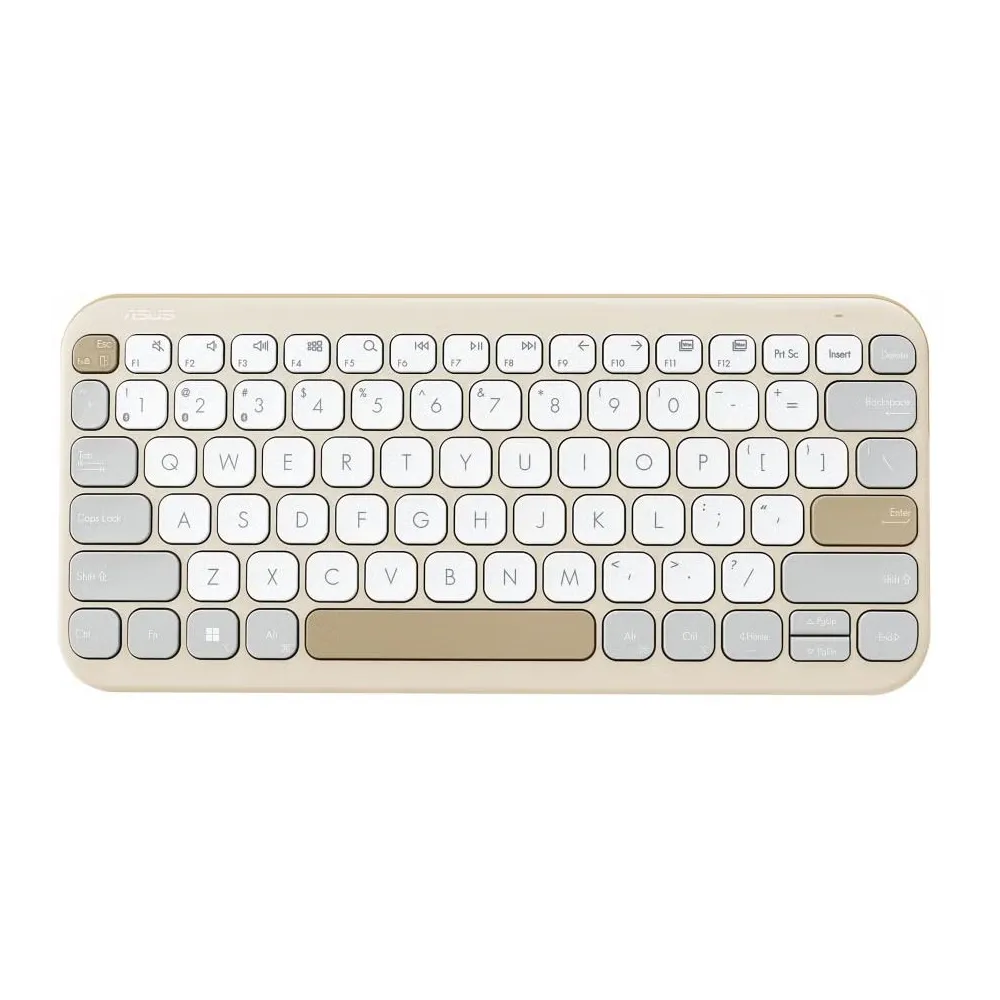 Klawiatura bezprzewodowa ASUS Marshmallow KW100 90XB0880-BKB170 - Bluetooth, Mleczna Klawiatura bezprzewodowa ASUS Marshmallow KW100 90XB0880-BKB170 - Bluetooth, Mleczna
