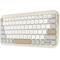 Klawiatura bezprzewodowa ASUS Marshmallow KW100 90XB0880-BKB170 - Bluetooth, Mleczna