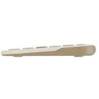 Klawiatura bezprzewodowa ASUS Marshmallow KW100 90XB0880-BKB170 - Bluetooth, Mleczna
