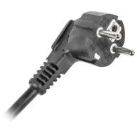 Listwa zasilająca Rack PDU Lanberg PDU-06F-0200-BK - 1U, 6 gniazg Typ F, wtyk Uni-schuko, przewód 2m