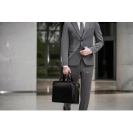 Torba na laptopa ASUS Vantage Briefcase 15.6 AC3500 90XB07ZS-BBP000 - Skóra, 1262D Nylon, Czarna