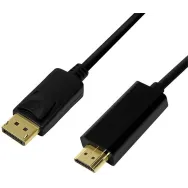 Kabel LogiLink CV0129 DisplayPort 1.2 do HDMI 1.4 - 5m, Czarny