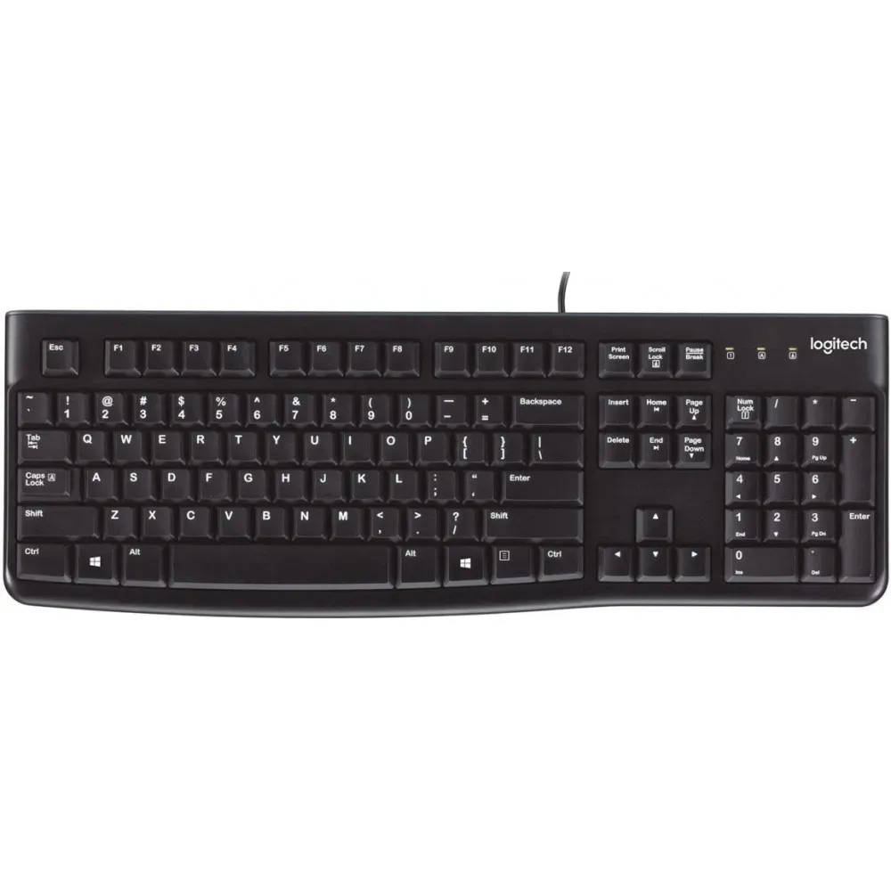 Klawiatura Logitech K120 DE 920-002489 - Układ niemiecki, Czarna Klawiatura Logitech K120 DE 920-002489 - Układ niemiecki, Czarna
