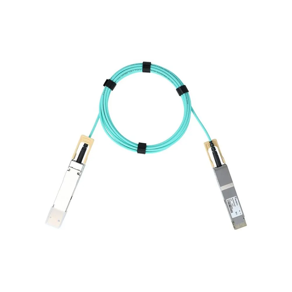 Kabel światłowodowy Dell Networking QSFP28-DD 470-ACUB - 200GbE, Active. No FEC, 5 m Kabel światłowodowy Dell Networking QSFP28-DD 470-ACUB - 200GbE, Active. No FEC, 5 m