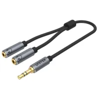 Kabel Unitek miniJack 3,5mm Y-C956ABK, 20 cm, Czarny | Sklep ITnes.pl, IT for BUSINESS