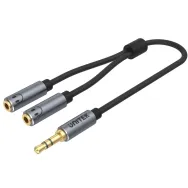 Kabel Unitek miniJack 3,5mm Y-C956ABK, 20 cm, Czarny | Sklep ITnes.pl, IT for BUSINESS