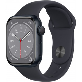 Smartwatch Apple Watch Series 8 45mm GPS aluminium w kolorze północy z paskiem sportowym w kolorze północy - zdjęcie poglądowe 3