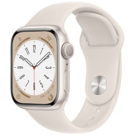 Smartwatch Apple Watch Series 8 MNP23WB/A - 45mm GPS alu księżycowa poświata z paskiem sportowym w kolorze księżycowej poświaty