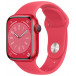 Smartwatch Apple Watch Series 8 MNP43WB/A - 45mm GPS aluminium w kolorze (PRODUCT)RED z paskiem sportowym w kolorze (PRODUCT)RED