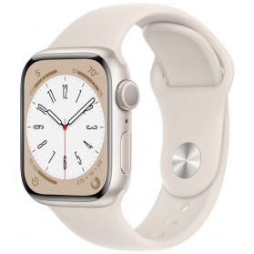 Smartwatch Apple Watch Series 8 41mm GPS + Cellular alu księżyc. poświata z paskiem sport. księżyc. poświata - MNHY3WB/A