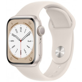 Smartwatch Apple Watch Series 8 41mm GPS + Cellular alu księżyc. poświata z paskiem sport. księżyc. poświata - zdjęcie poglądowe 3