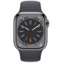 Smartwatch Apple Watch Series 8 41mm GPS + Cellular stal nierdz. mocny grafit z paskiem sport. w kolorze północy - zdjęcie poglądowe 1