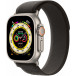 Smartwatch Apple Watch Ultra MQFW3WB/A - 49 mm GPS + Cellular tytan z opaską Trail w kolorze czarnym/szarym, S/M