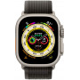 Smartwatch Apple Watch Ultra 49 mm GPS + Cellular tytan z opaską Trail w kolorze czarnym/szarym - M/L - MQFX3WB/A