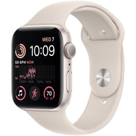 Smartwatch Apple Watch SE MNJP3WB/A - 40mm GPS aluminium księżycowa poświata z paskiem sportowym księżycowa poświata