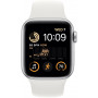 Smartwatch Apple Watch SE 40mm GPS aluminium w kolorze srebrnym z paskiem sportowym w kolorze białym - zdjęcie poglądowe 1