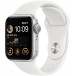 Smartwatch Apple Watch SE MNK23WB/A - 44mm GPS aluminium w kolorze srebrnym z paskiem sportowym w kolorze białym
