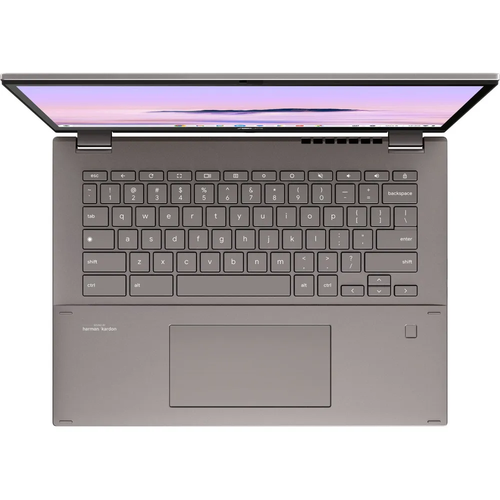 Laptop ASUS Chromebook Plus CM34 Flip CM3401 90NX06M1-M00BL0 CM3401FFA-LZ0310 - Ryzen 5 7520C/14" WUXGA MT/RAM 16GB/512GB/Zinc/ChromeOS/3CI - zdjęcie
