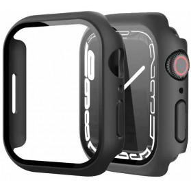 Etui ze szkłem na smartwatch HI5 Defender HI51045 do Apple Watch 45 - Czarne