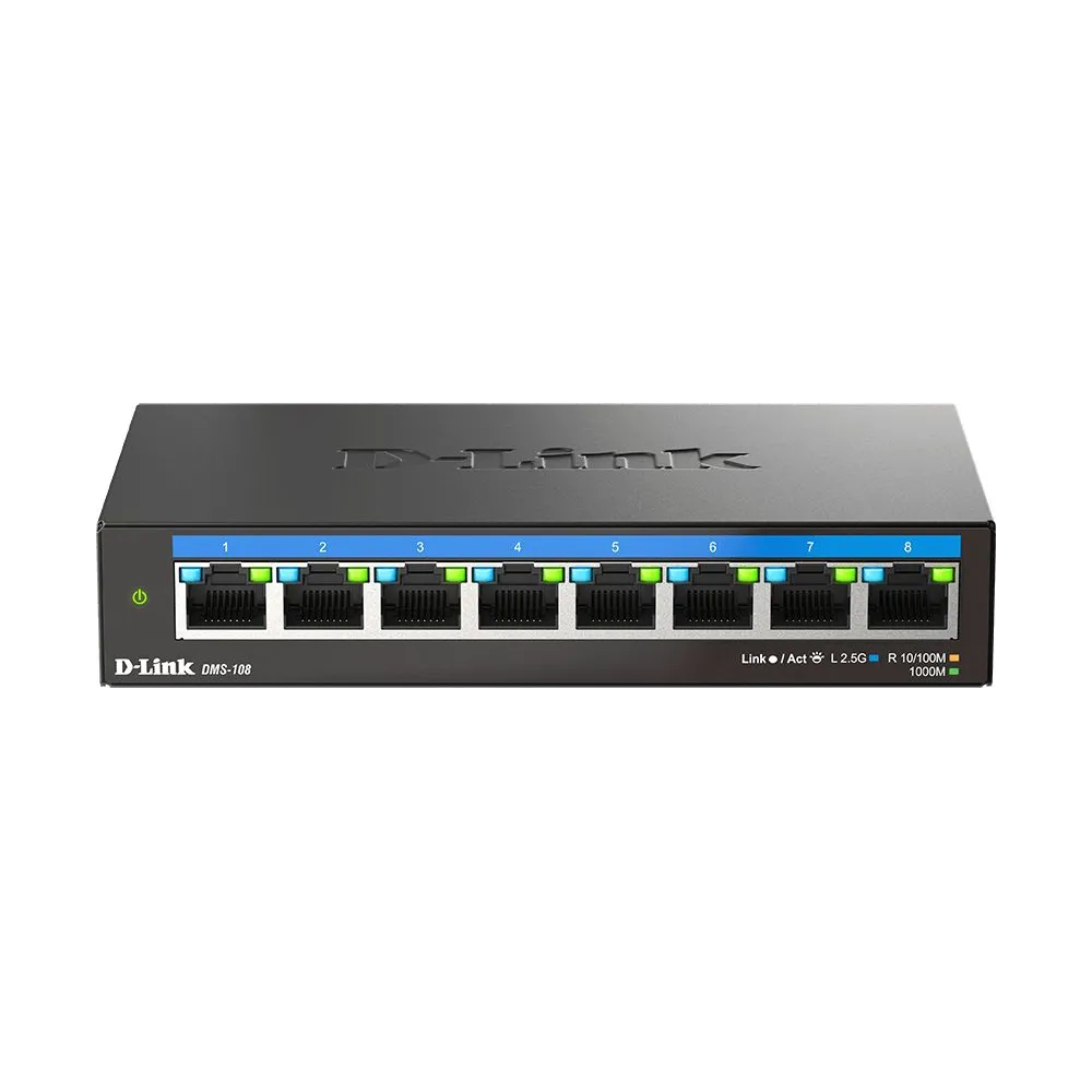 Switch niezarządzalny D-Link DMS-108/E - 8x 2,5 Gb/s Ethernet