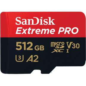 Karta pamięci SanDisk Extreme Pro microSDXC 512GB + adapter SDSQXCD-512G-GN6MA - zdjęcie poglądowe 2