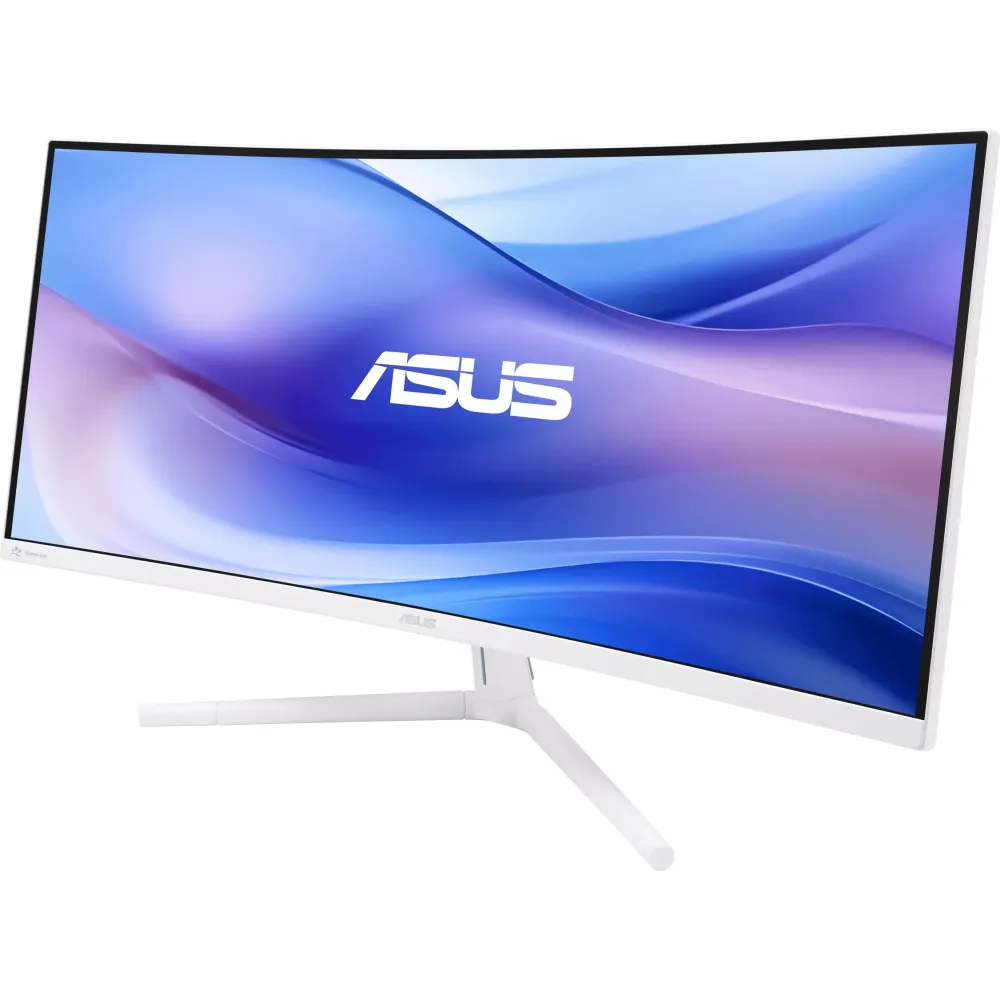 Monitor ASUS Eye Care VU34WCIP-W - 34"/3440x1440 (UWQHD)/100Hz/21:9/zakrzywiony/VA/HDR/1 ms/USB-C/Biały