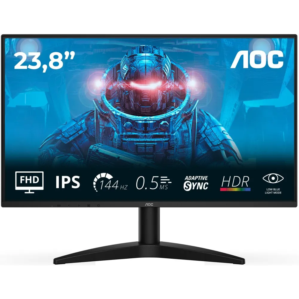 Monitor AOC 24B36X - 23,8"/1920x1080 (Full HD)/144Hz/IPS/HDR/4 ms/Czarny