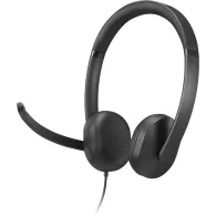 Zestaw słuchawkowy przewodowy Lenovo Wired VoIP Headset 5000 (Teams) 4XD1R88995 - Czarny