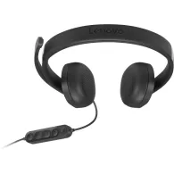 Zestaw słuchawkowy przewodowy Lenovo Wired VoIP Headset 5000 (Teams) 4XD1R88995 - Czarny
