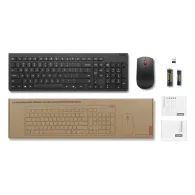 Zestaw bezprzewodowy klawiatury i myszy Lenovo Essential Wireless Combo Gen 2 4X31R64491 - US Euro 103P, Czarny