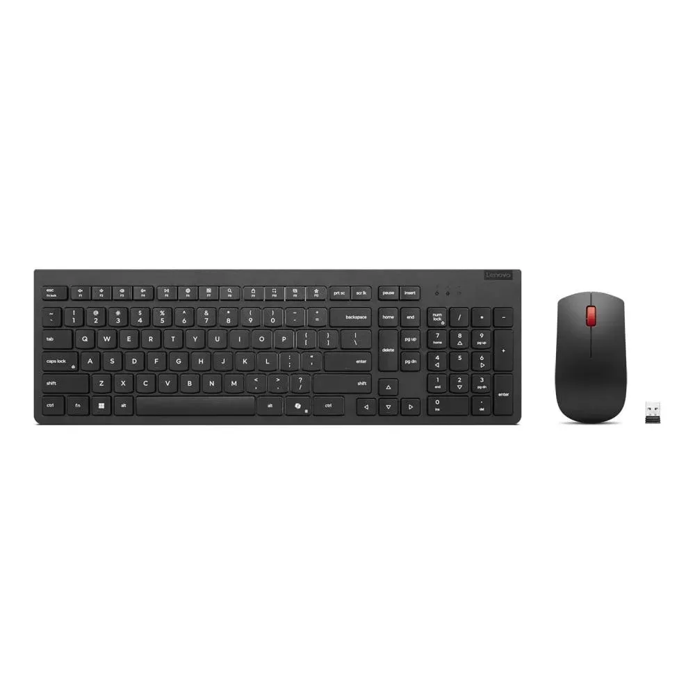 Zestaw bezprzewodowy klawiatury i myszy Lenovo Essential Wireless Combo Gen 2 4X31R64491 - US Euro 103P, Czarny