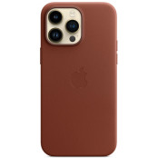 Etui skórzane Apple Leather Case z MagSafe MPPQ3ZM, A do iPhone 14 Pro Max - Brązowe - zdjęcie 1